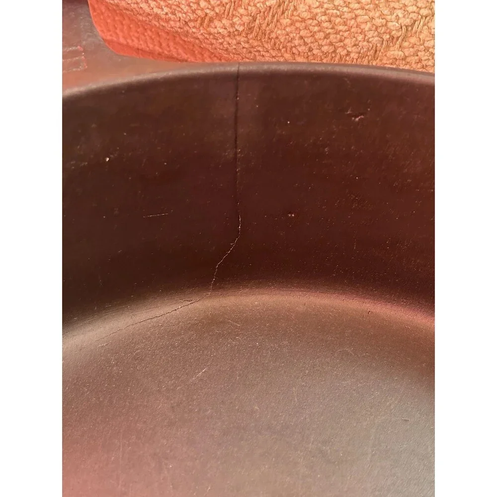 RARE Griswold Erie Pa USA #9 778 Large Block Logo Deep Skillet Crack 1920 - 1940 - Picture 10 of 11
